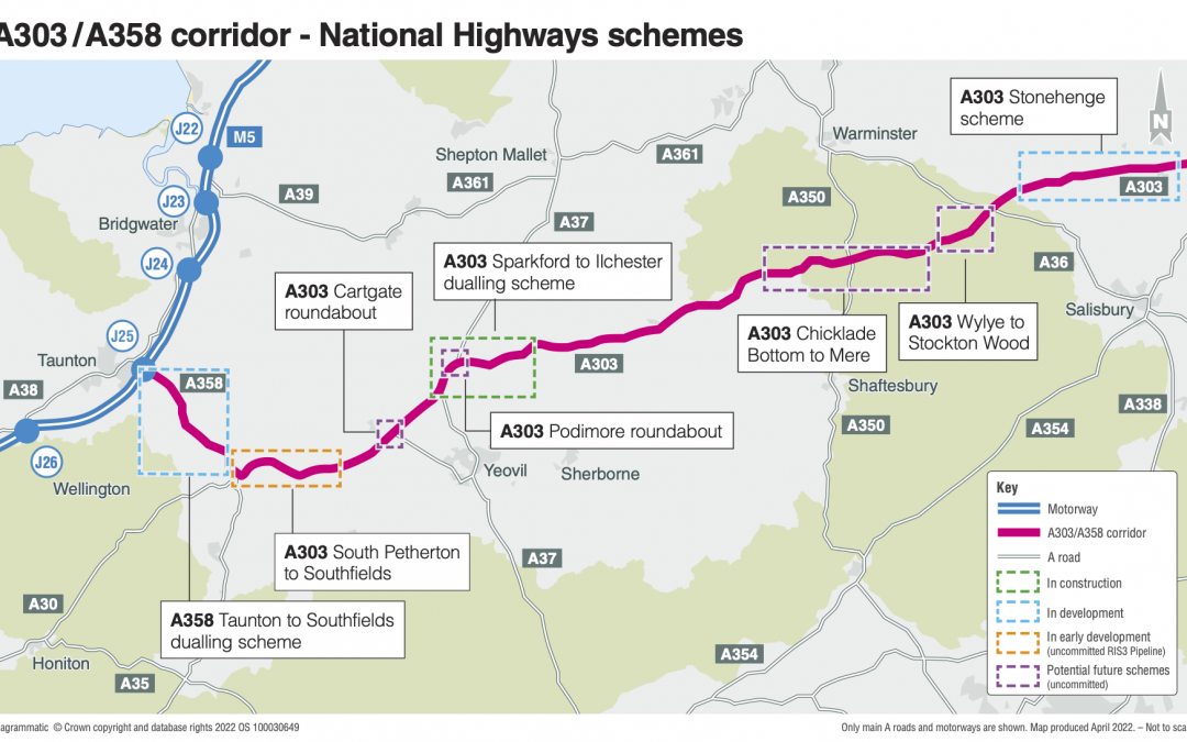 National Highways to hold supplementary consultation on design changes to the A358 Taunton to Southfields Dualling Scheme 24 May – 26 June 2022
