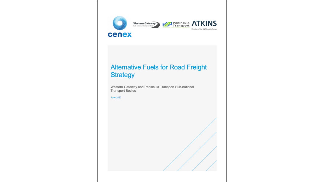 Alternative Fuels for Road Freight Strategy launches for the South West of England