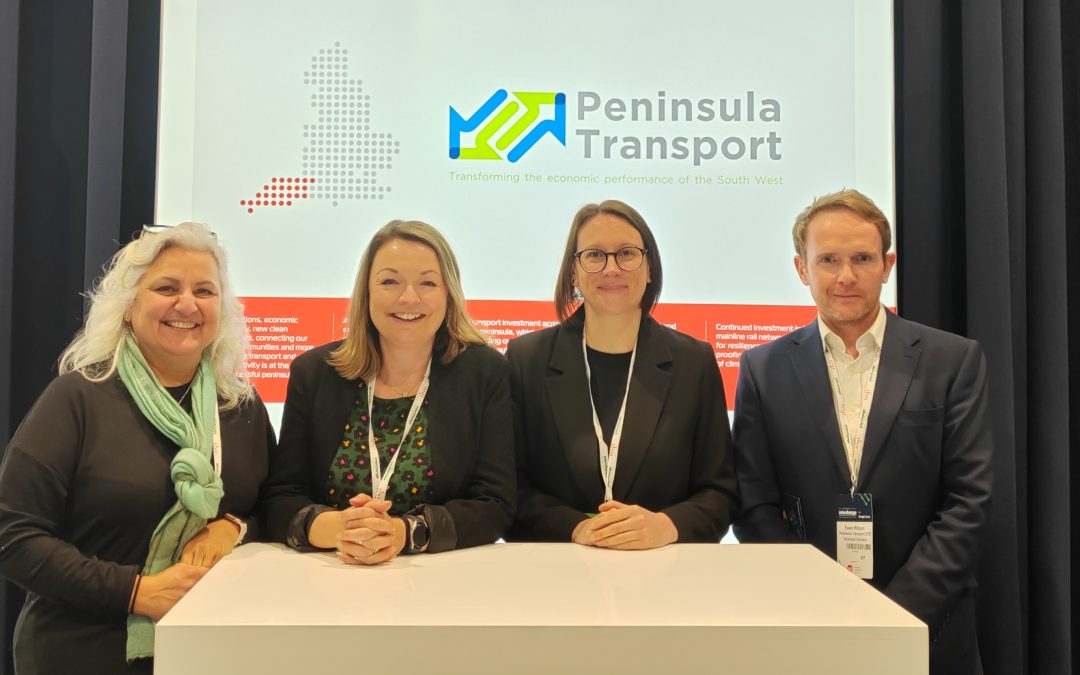 Peninsula Transport team in front of their stand at the STB Conference 2024